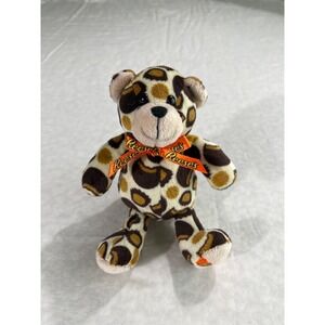 Reese's Leopard Print Plush Bear 6" Collectible Stuffed Animal Candy Promo Toy